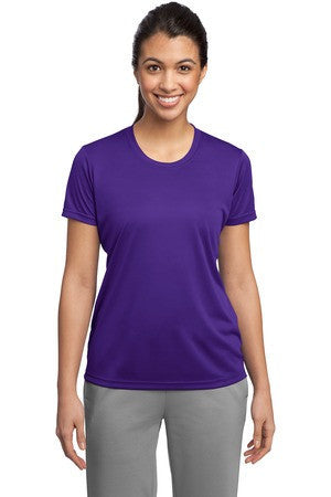 Sport-Tek Ladies Competitor Tee. LST350 Purple
