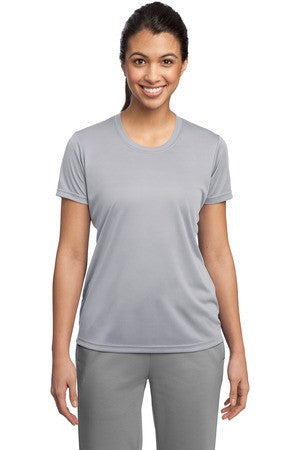 Sport-Tek Ladies Competitor Tee. LST350 Silver