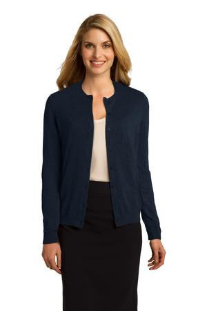 Port Authority Ladies Cardigan. LSW287 Navy