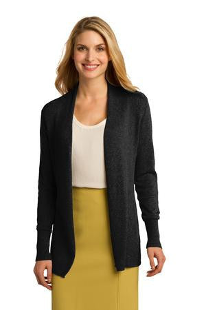 Port Authority Ladies Open Front Cardigan. LSW289 Black