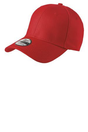 New Era - Structured Stretch Cotton Cap.  NE1000 Scarlet red