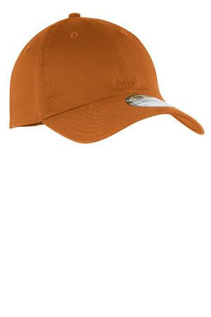 New Era - Unstructured Stretch Cotton Cap.  NE1010 Burnt orange