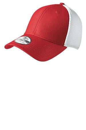New Era - Stretch Mesh Cap.  NE1020 Scarlet Red/White