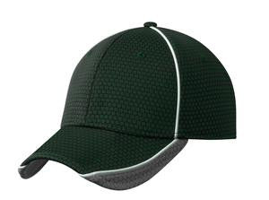 New Era Hex Mesh Cap. NE1070 Forest Green/ Graphite/ White