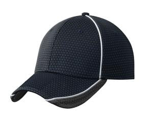 New Era Hex Mesh Cap. NE1070 Deep Navy/ Graphite/ White
