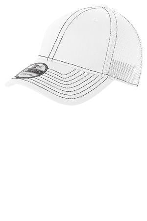 New Era - Stretch Mesh Contrast Stitch Cap. NE1120 White/black