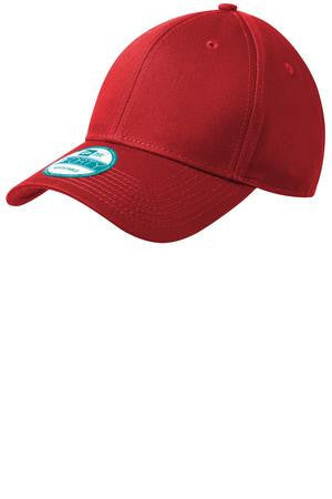 New Era - Adjustable Structured Cap.  NE200 Scarlet red