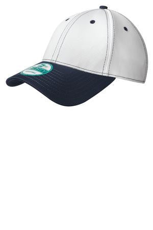 New Era - Snapback Performance Mesh Contrast Bill Cap. NE203 White/deep navy