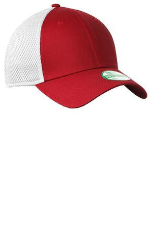 New Era - Youth Stretch Mesh Cap. NE302 Scarlet Red/White