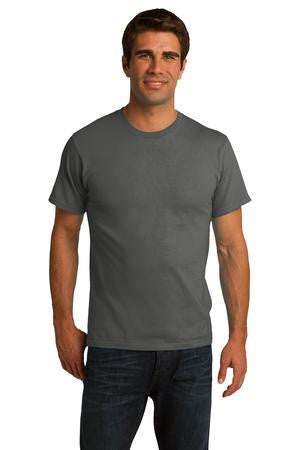 Port & Company Essential 100% Organic Ring Spun Cotton T-Shirt. PC150ORG Charcoal