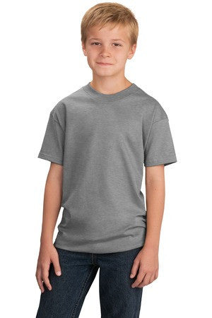 Port & Company - Youth 5.4-oz 100% Cotton T-Shirt. PC54Y Athletic heather