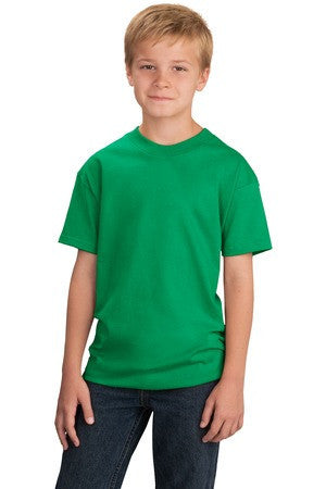 Port & Company - Youth 5.4-oz 100% Cotton T-Shirt. PC54Y Kelly