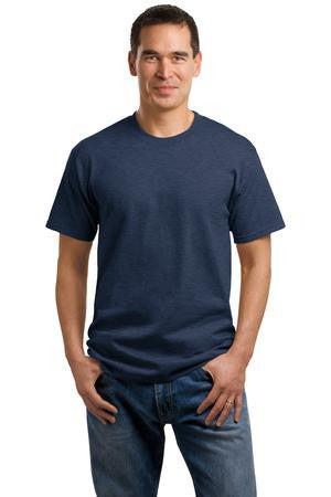 Port & Company - 5.4-oz 100% Cotton T-Shirt. PC54 Heather navy