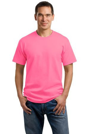 Port & Company - 5.4-oz 100% Cotton T-Shirt. PC54 Neon pink