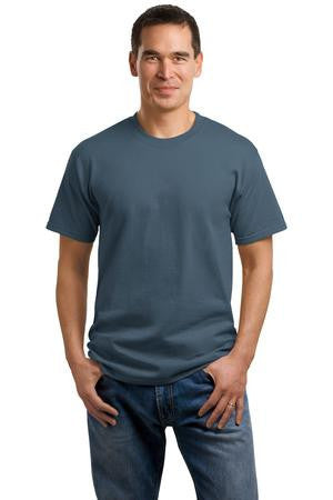 Port & Company - 5.4-oz 100% Cotton T-Shirt. PC54 Steel blue