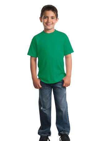 Port & Company - Youth 50/50 Cotton/Poly T-Shirt.  PC55Y Kelly
