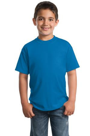 Port & Company - Youth 50/50 Cotton/Poly T-Shirt.  PC55Y Sapphire