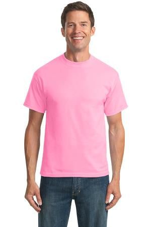 Port & Company - 50/50 Cotton/Poly T-Shirt.  PC55 Candy pink