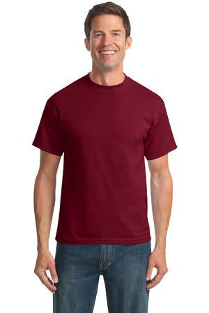 Port & Company - 50/50 Cotton/Poly T-Shirt.  PC55 Cardinal