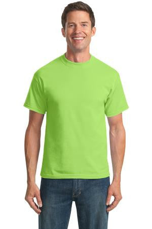 Port & Company - 50/50 Cotton/Poly T-Shirt.  PC55 Lime