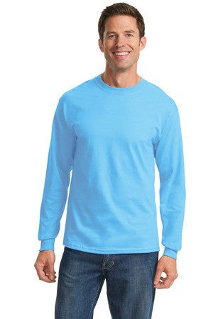 Port & Company - Tall Long Sleeve Essential T-Shirt. PC61LST Aquatic blue