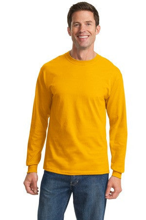 Port & Company - Long Sleeve Essential T-Shirt. PC61LS Gold