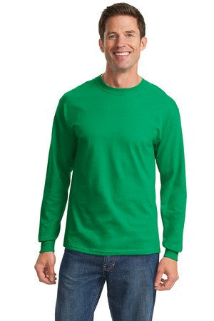 Port & Company - Long Sleeve Essential T-Shirt. PC61LS Kelly
