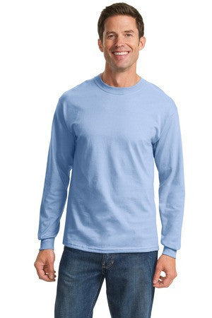 Port & Company - Tall Long Sleeve Essential T-Shirt. PC61LST Aquatic blue