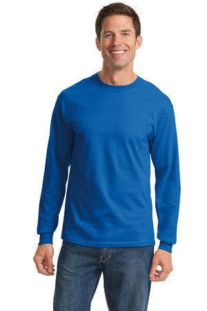 Port & Company - Tall Long Sleeve Essential T-Shirt. PC61LST Aquatic blue