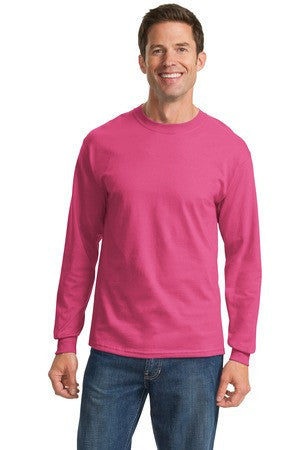 Port & Company - Tall Long Sleeve Essential T-Shirt. PC61LST Aquatic blue