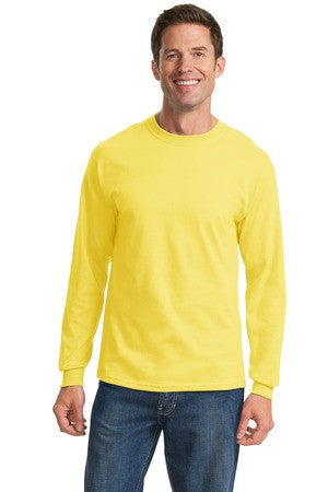Port & Company - Long Sleeve Essential T-Shirt. PC61LS Yellow