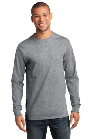 Port & Company - Long Sleeve Essential T-Shirt. PC61LS Athletic Heather*