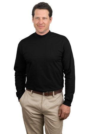Port & Company - Mock Turtleneck.  PC61M Jet black