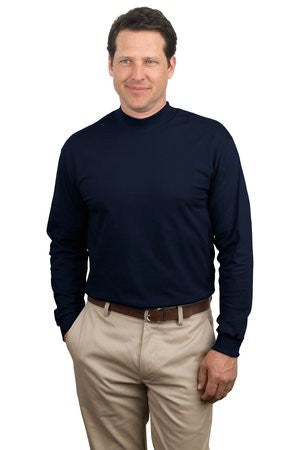 Port & Company - Mock Turtleneck.  PC61M Navy