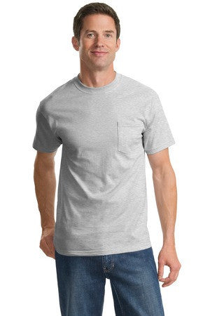 Port & Company - Tall Essential T-Shirt with Pocket. PC61PT Ash