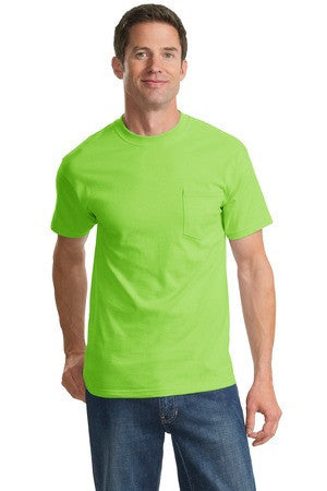 Port & Company - Essential T-Shirt with Pocket. PC61P Lime