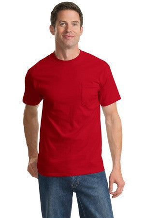 Port & Company - Essential T-Shirt with Pocket. PC61P Red