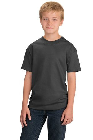 Port & Company - Youth Essential T-Shirt. PC61Y Charcoal