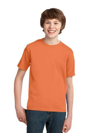 Port & Company - Youth Essential T-Shirt. PC61Y Orange Sherbet