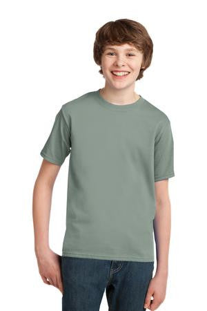 Port & Company - Youth Essential T-Shirt. PC61Y Stonewashed Green