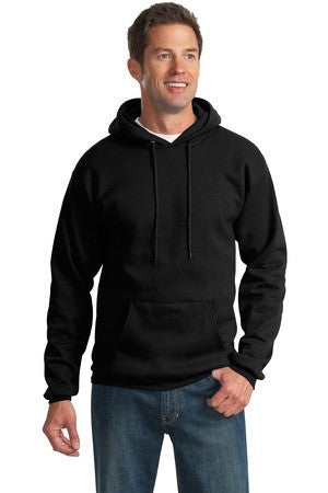 Port & Company - Classic Pullover Hooded Sweatshirt. PC78H Jet black