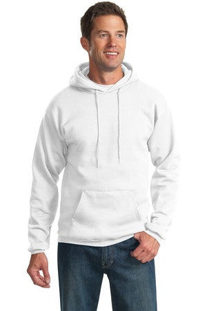 Port & Company - Classic Pullover Hooded Sweatshirt. PC78H White