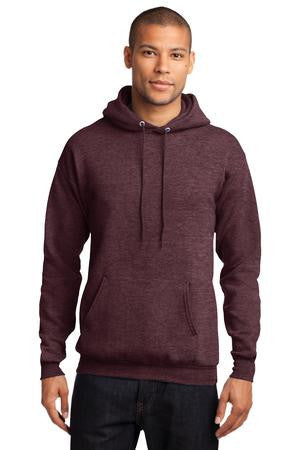 Port & Company - Classic Pullover Hooded Sweatshirt. PC78H Heather Athletic Maroon