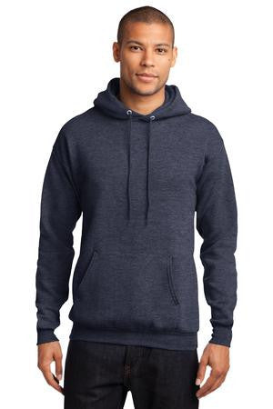 Port & Company - Classic Pullover Hooded Sweatshirt. PC78H Heather Navy