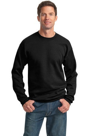 Port & Company - Classic Crewneck Sweatshirt. PC78 Jet black