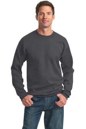 Port & Company - Classic Crewneck Sweatshirt. PC78 Charcoal