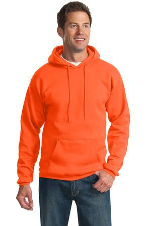Port & Company Tall Ultimate Pullover Hooded Sweatshirt. PC90HT Safety Orange