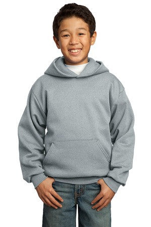 Port & Company - Youth Pullover Hooded Sweatshirt.  PC90YH Athletic Heather