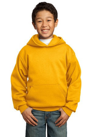 Port & Company - Youth Pullover Hooded Sweatshirt.  PC90YH Gold