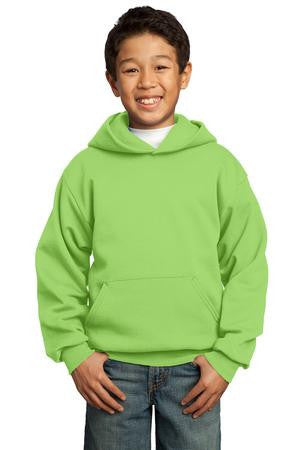 Port & Company - Youth Pullover Hooded Sweatshirt.  PC90YH Lime